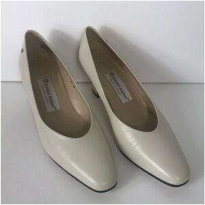 Etienne Aigner Cream Heels